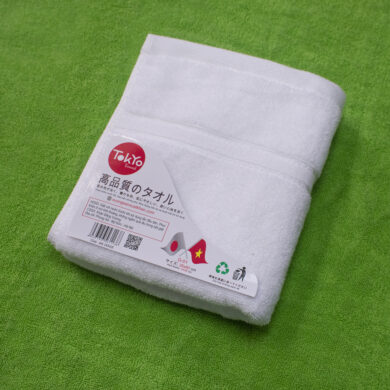 Khăn Gội đầu Cotton màu trắng