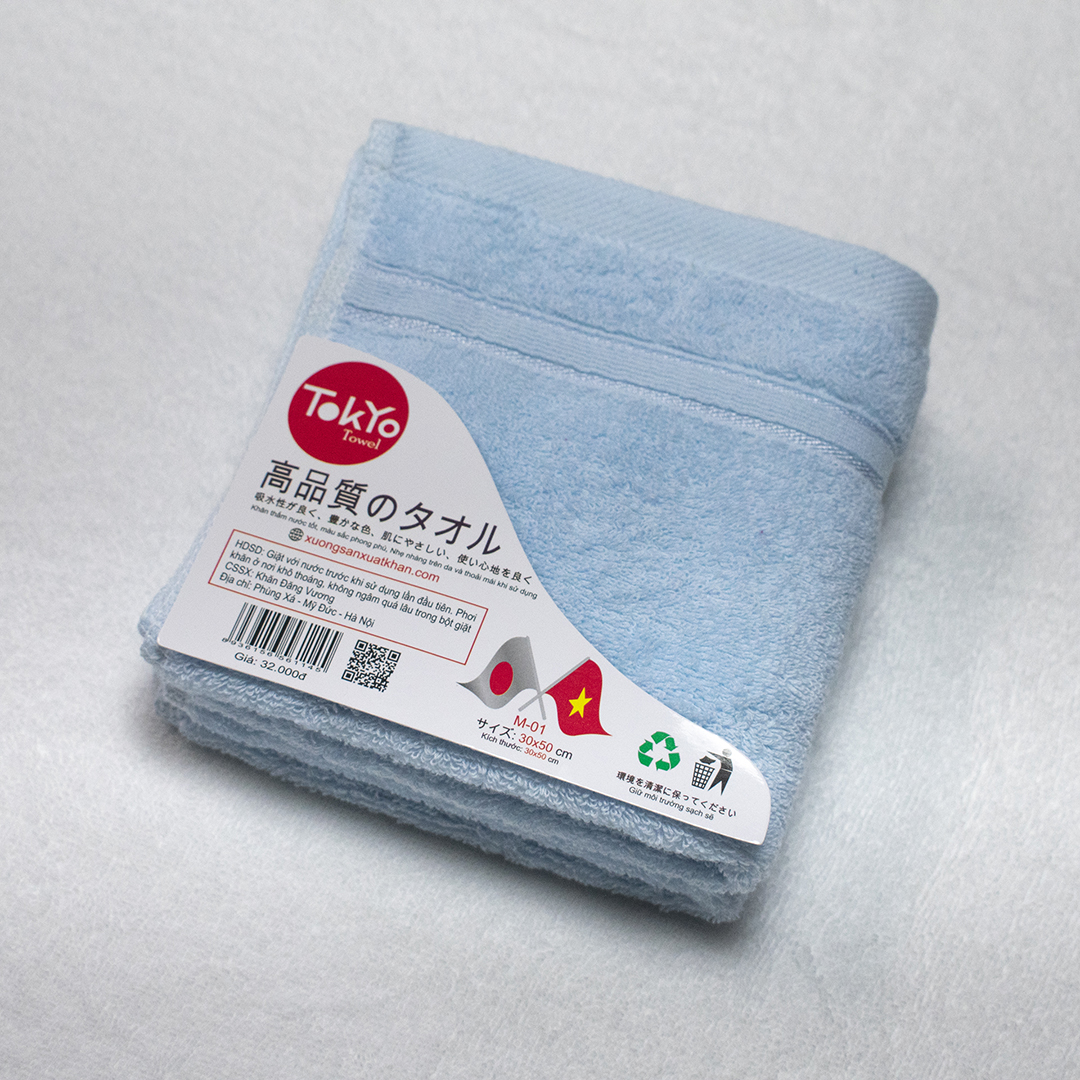 Khăn Mặt Cotton màu xanh ngọc Khăn Mặt Cotton màu xanh ngọc