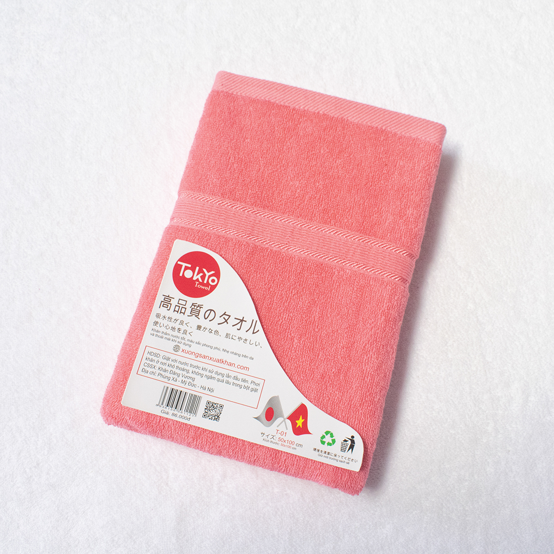 khan tam tokyo towel 50x100 hong dao