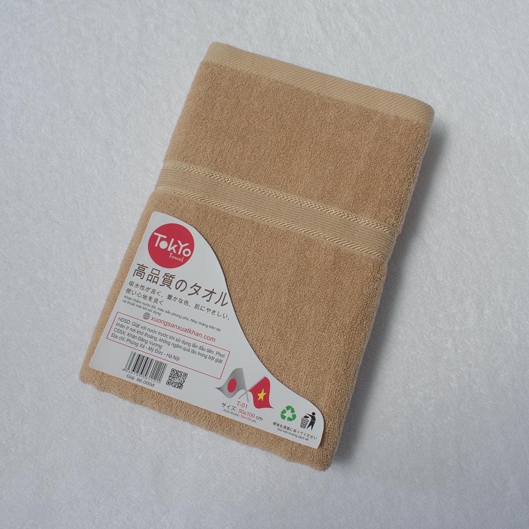 khan tam tokyo towel 50x100 nau nhat